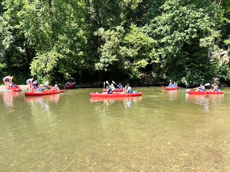 Sportklas leerlingen op het water!