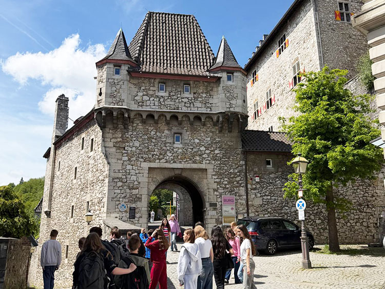 Brugklas TTO leerlingen bezoeken het Ritzefeld Gymnasium in Stolberg